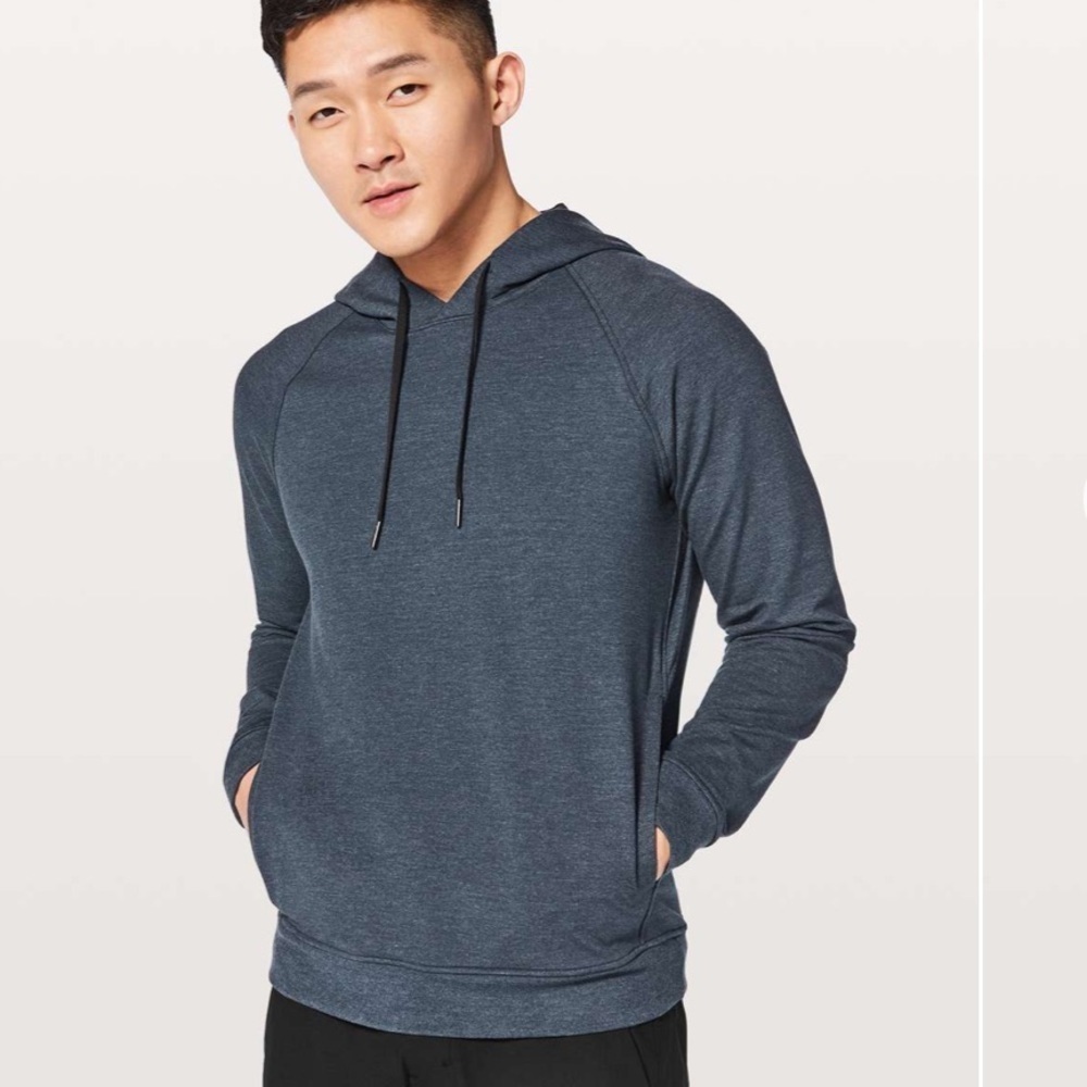LULULEMON City Sweat Pullover Hoodie Navy Blue Size Large